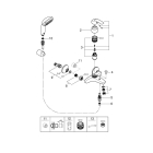 Смеситель для ванны GROHE Eurosmart, хром (3330220A)