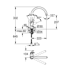 Смеситель для кухни GROHE BauCurve, хром (31536001)