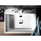 Смеситель для раковины GROHE Eurocube на 3 отверстия с донным клапаном, S-size, хром (20351000)