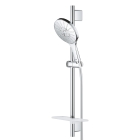 Душевой гарнитур GROHE Rainshower SmartActive 150 с мыльницей, 3 режима струи, душевая штанга 600 мм, 9,5 л/мин, хром (26592000)