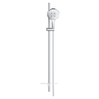 Душевой гарнитур GROHE Rainshower SmartActive 150 с мыльницей, 3 режима струи, душевая штанга 900 мм, 9,5 л/мин, хром (26594000)