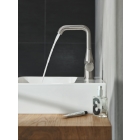 Смеситель для раковины GROHE Essence с донным клапаном, L-size, суперсталь (24174DC1)