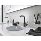 Смеситель для раковины GROHE Essence с донным клапаном, L-size, темный графит глянцевый (24174A01)