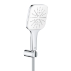 Душевой набор GROHE Rainshower SmartActive 130 Cube, 3 режима, 1500 мм, 9,5 л/мин, белая луна (26589LS0)