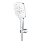 Душевой набор GROHE Rainshower SmartActive 130 Cube, 3 режима, 1500 мм, 9,5 л/мин, белая луна (26589LS0)