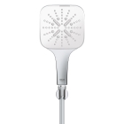 Душевой набор GROHE Rainshower SmartActive 130 Cube, 3 режима, 1500 мм, 9,5 л/мин, белая луна (26589LS0)