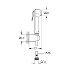 Набор для гигиенического душа GROHE Tempesta-F Trigger Spray 30, 1500 мм, хром (26353000)