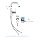 Смеситель для раковины GROHE Essence с донным клапаном, M-size, хром (23462001)