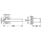 Держатель туалетной бумаги GROHE Allure, теплый закат матовый (40279DL1)