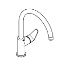 Смеситель для кухни GROHE Start Curve с высоким C-изливом, хром (31554001)
