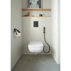 Держатель для туалетной бумаги GROHE Essentials с крышкой, матовый черный (1024652430)