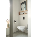 Держатель для туалетной бумаги GROHE Essentials с крышкой, матовый черный (1024652430)