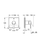 Внешняя часть смесителя для душа GROHE Allure, хром (24069000)