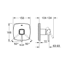 Внешняя часть смесителя для душа GROHE Grandera, хром (24067000)