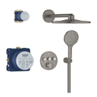 Душевая система GROHE Grohtherm SmartControl с термостатом для душа, темный графит матовый (34863AL0)