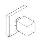 Накладная панель вентиля GROHE Eurocube, хром (19910000)