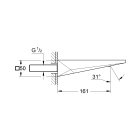 Излив для ванны GROHE Allure Brilliant, суперсталь (13299DC0)