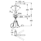 Смеситель для кухни GROHE Minta с вытяжным L-изливом, хром (32168000)