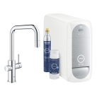 Смеситель для кухни GROHE Blue Home с системой фильтрации, охлаждения и газирования воды, Wi-Fi, хром (31543000)