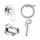Набор для гигиенического душа GROHE BauLoop скрытого монтажа, хром (125078)