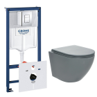 Комплект инсталляции GROHE Rapid SL 38775001 с унитазом AQUAme AQM2002MGR и сиденьем с микролифтом (NW0309)