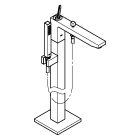 Внешняя часть смесителя для ванны GROHE Eurocube Joy, хром (23667001)