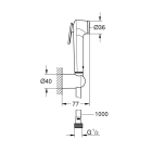 Набор для гигиенического душа GROHE Tempesta-F Trigger Spray 30, 1000 мм, белая луна (26355IL0)