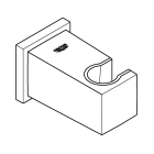 Подключение для душевого шланга с держателем ручного душа GROHE Euphoria Cube, хром, (26370000)