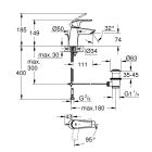 Смеситель для раковины GROHE Eurosmart, S-size, хром (23969003)