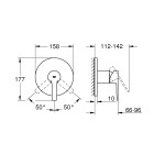 Внешняя часть смесителя для душа GROHE Lineare, хром (24063001)
