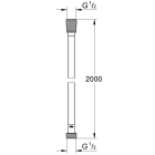 Душевой шланг GROHE Silverflex 2000 мм, с защитой от перекручивания, хром (27137001)