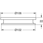Гнездо для фена GROHE Allure (40964001)
