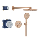 Душевая система GROHE Grohtherm SmartControl с термостатом для душа, теплый закат матовый (34863DL0)