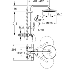 Душевая система GROHE Tempesta System 250 с термостатом для душа, хром (26670001)