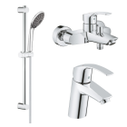 Комплект смесителей GROHE Eurosmart с душевым гарнитуром, хром (NB0076/S)