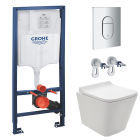 Комплект инсталляции GROHE NW0145/S с унитазом Aquatek МИЯ и сиденьем с микролифтом (NW0165/S)