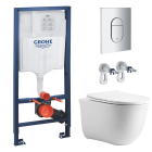 Комплект инсталляции GROHE NW0145/S с унитазом Aquatek КЛАССИК и сиденьем с микролифтом (NW0161/S)