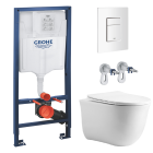 Комплект инсталляции GROHE 38772SH0 с унитазом Aquatek КЛАССИК и сиденьем с микролифтом (NW0156/S)