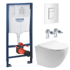 Комплект инсталляции GROHE 38772SH0 с унитазом Aquatek ЕВРОПА и сиденьем с микролифтом (NW0158/S)