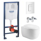 Комплект инсталляции GROHE 38772SH0 с унитазом Aquatek АЛЬТАИР и сиденьем с микролифтом (NW0159/S)