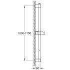 Душевая штанга GROHE Tempesta, 1150 мм, хром (26971001)