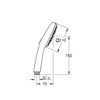 Ручной душ GROHE Tempesta Cube 110, 3 режима, хром (27572003)