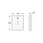 Панель смыва для писсуара GROHE Tectron Surf инфракрасная, питание от сети 230V, хром (37336000)