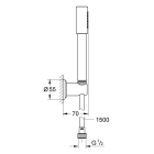 Душевой набор GROHE Sena, 1 режим, хром (28348000)