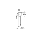 Набор для гигиенического душа GROHE Tempesta-F Trigger Spray 30, 1000 мм, белая луна (26355IL0)