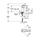 Смеситель для ванны GROHE Eurosmart, хром (33412002)