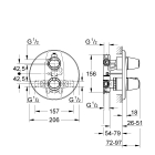 Термостат для ванны GROHE Grohtherm 3000, хром (19253000)