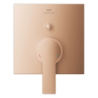 Внешняя часть смесителя для ванны GROHE Allure скрытого монтажа на 2 потребителя, квадратная, теплый закат матовый (19315DL1)