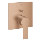 Внешняя часть смесителя для ванны GROHE Allure скрытого монтажа на 2 потребителя, квадратная, теплый закат матовый (19315DL1)