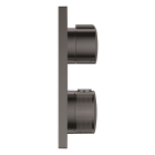 Внешняя часть термостата для душа GROHE Allure скрытого монтажа на 1 потребителя, квадратная, темный графит глянец (19380A02)